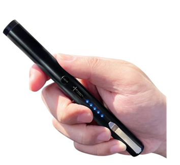 Stun Pen 40 Million Volts with Flashlight Battery Meter and Pocket Clip